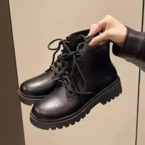 |CCS7DB7|여성 통굽 빅사이즈 레이스업 앵클 워커 캐주얼 신발