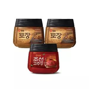 [내일도착]샘표 토장 450g x 2개+고추장 500g x1개 