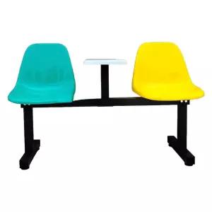 관공서 레트로 대기실 긴의자 의자 감성 체어 휴게실 대기석 등받이형 은행 병원 로비