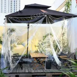 캠핑윈드스크린 야외 타프 카페 파라솔덮개 캠핑장 비닐 투명 방수