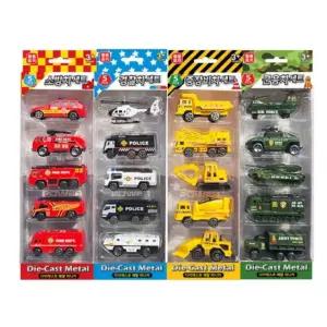 소방차  차 중장비 군용차장난감 특수차시리즈5PCS