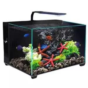 데스크탑 어항 배면섬프 해수 투명 수족관 섬프 유리