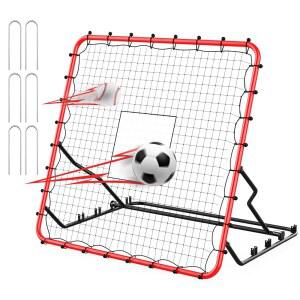 야구 리바운더, 4x4.5피트 축구 리바운더, 4개의 조절 가능한 각도, 28개의 번지 코드로 축구/야구/소프트볼/배구 훈련용 탄력 스포츠 장비, 모든 레벨을 위한 피치백 네트