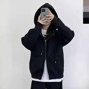 GBB HF770W 커플 오버핏 투웨이 기모 양털 후드 집업 (KYR-WFG3ITX)