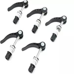 T Tulead 자전거 시트 클램프 퀵 릴리스 레버 로드 볼트 팩 5개