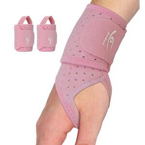 하이루이 손목 랩 2팩, 조절 가능한 통기성 손목 지지대 u2013 손목 터널 증후군, 건염, 관절염, 스포츠, 운동 u2013은 왼손과 오른손에 맞습니다 (핑크)