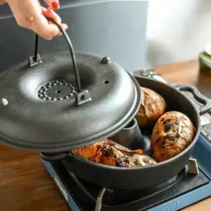 고구마 냄비 아로제 직화 다용도 무쇠 28cm