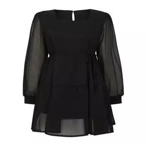 [예쎄][예쎄] 허리스트랩 쉬폰 캉캉 미니 원피스(S6SOP012A)