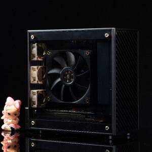 LP ITX 파우치 케이스 알루미늄 CNC 미니 섀시 4060 GPU용 1U 전원 공급 장치 저프로파일 SFF