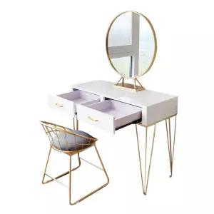 고급 럭셔리 서랍형 예쁜 북유럽 컴퓨터 화장대 공주