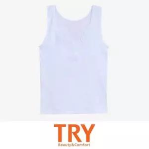 [셀러허브](트라이) 면 100 넥라인 레이스 여성 민소매 런닝 (S15774399)