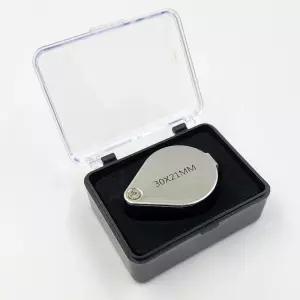 확대경 30배율 보석 감정 확대경/독서용/루페/연구실/체험/학습/귀금속/실버/용품/초등/학교/준비물/휴대용