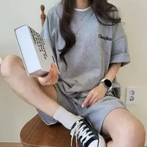 여성 트레이닝복 반팔 세트 여름