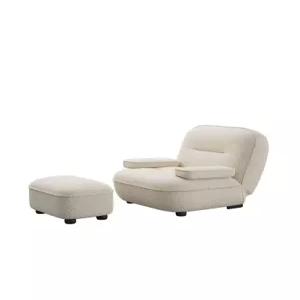 머스코 레트로 디자인 소파 체어 거실 천연 가죽 라운지 의자