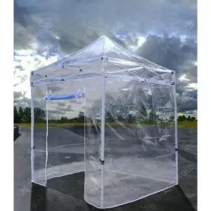 테라스 투명 천막 옥상 노점상 이동식 농막 방수 바람막이