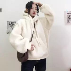 [셀러허브]모자티 아이보리모자티 후드티 양털후드티 무지양털후드티 아이보리티 무지티셔 (S34449110)