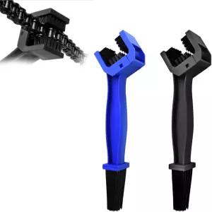 2 PCS 자전거 또는 오토바이 체인 세탁기 브러시용 그랜지 브러시 디그리저 산악 대형 (블루 블랙)용 범용