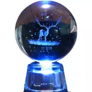 유리구슬 장식품 크리스탈볼 거실 수정구슬 빛나는