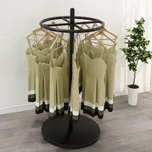 회전식옷걸이 매장용 원형 업소용 회전식 파이프 반바지 스탠딩 행거