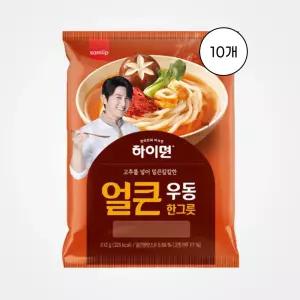 [삼립] 하이면 얼큰 우동 한그릇 212g, 10개