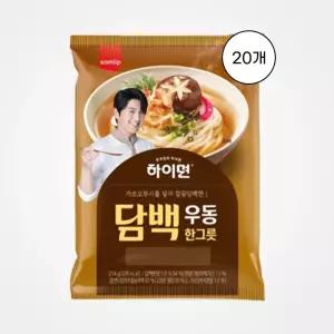 [삼립] 하이면 담백 우동 한그릇 214g, 20개