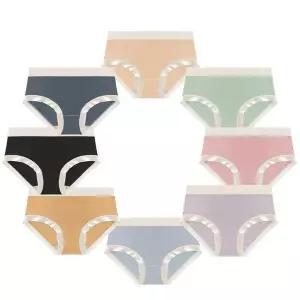 [셀러허브]마카롱 심리스 팬티 속옷 여성 여자 사각 위생 모달 면 보정 레깅스 힙라인 팬티 (S35479938)