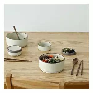 에라토 덮밥 그릇 포슬 면기 찬기 국수 우동 식기세트 6p