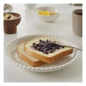 에라토 카페 브럽치 접시 오블롱 무광 도자기 원형 플레이팅 1p