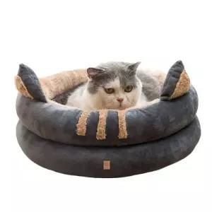 딩동펫 고양이 강아지 밍크하우스 극세사 쿠션 냥이 바구니 L