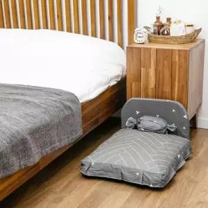 딩동펫 강아지 침대 방석 하우스 생활 용품 프릴 M 1개