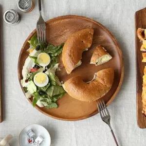 에라토 카페 브런치 우드 우딘 원접시 통원목 플레이트 27cm 1p