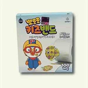 주사용 학교 키즈밴드 일회용 원형 밴드 뽀로로 100개입 롤밴드 사무실 F13WB4386C