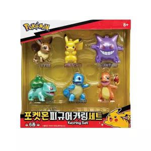 포켓몬 피규어 키링 6종세트 피규어키링