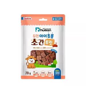 듀먼 강아지 간식 눈 뼈 건강 훈련용 아이초롱 소간 트릿 70g 1팩 MNA