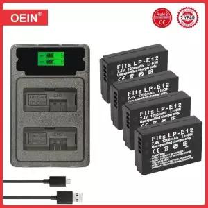 카메라 배터리 LP-E12 LPE12 LP E12  Rebel SL1 100D Kiss X7 EOS-M EOS M M2 M10 M50 M100 1600mAh 디지털