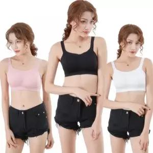 [셀러허브]컴포트 의류 속옷 이너웨어 쫀쫀한 캡 내장 기본 숏탑 LED-327 (S45926455)