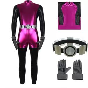 장갑 벨트 할로윈 코스프레 바디수트 풀 세트와 함께하는 남성용 디럭스 점프수트 EDAUWAE 비스트 코스튬