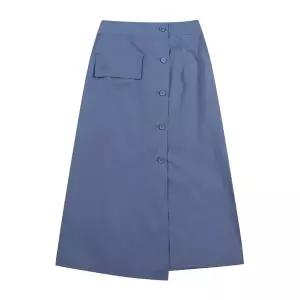 [코데즈컴바인](타임스퀘어점패션관) 반밴드 세미A라인 랩스커트 (CJA-SK506W2)