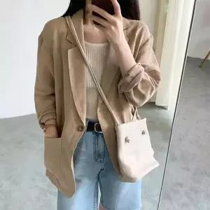 [셀러허브]여성 린넨 데일리 여름 싱글 버튼 자켓 RLD-1299 (S45887007)