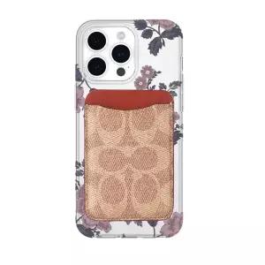 코치 맥세이프 시그니처 카드 홀더 탠