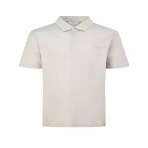 [헤지스 골프 남성] [25SS] WPTS5B923I1 스테디셀러 베이지 멜란지 면혼방 반팔폴