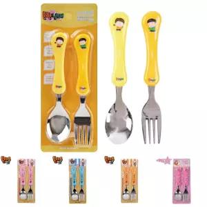 흔한남매 웨이브 스푼 포크 세트/어린이/숟가락/도시락/유아/휴대용/스텐레스/스텐/캐릭터/스덴/케릭터