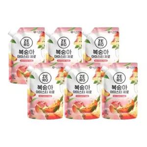 맥널티 복숭아 아이스티 제로 1L 6개