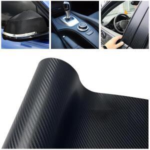 블랙 3D 카본 비닐 자동차 스타일링 필름 DIY 인테리어 외부 장식 스티커에 대한 방수 접착 랩