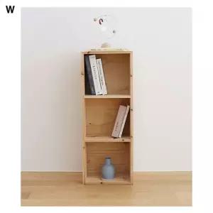 고급 삼나무원목 DIY3단책장 330