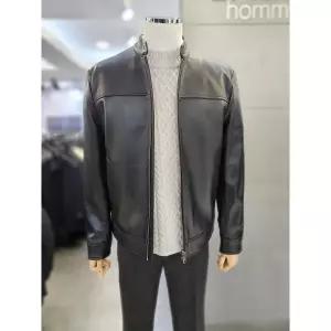 바쏘옴므 세이브존03 바쏘옴므 24F/W 블랙 천연 양가죽 램 스킨 차이나카라 블루종