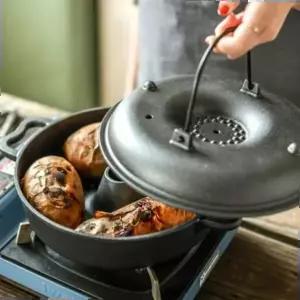 굽는냄비 아로제 무쇠 직화냄비 만능팬 고구마 옥수 GWM 28cm