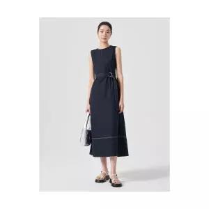 매장정품 에잇세컨즈 8SECONDS 뒷트임 데님 원피스 네이비 (324471LPFR) 324471LPFR 595870