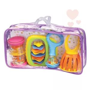 [할릴릿] 배밀이 4종 유아악기 케이지벨 돌전아기장난감 어린이집용품 소리나는장난감 클립클랩 리듬악기