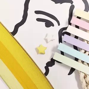 무지 별종이 세트/별접기/종이별/학알/만들기/종이/접기/공작용/대용량/띠색종이/대량/취미/완구/문구/기념